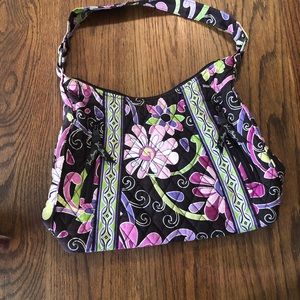 Vera Bradley Floral Quilted Lisa B Satchel Purple Punch NWOT